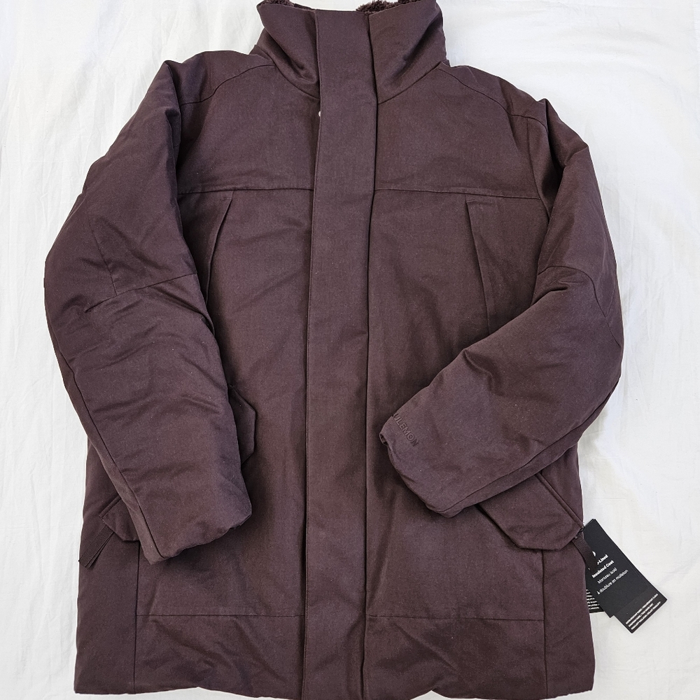 Lululemon Fleece Lined Insulated Coat Espresso ESPR Brown Men's Size Medium